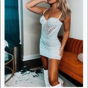 Brand New rhinestone dress, perfect for bachelorette or birthday celebrations!!